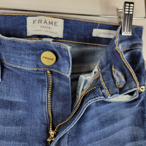 Frame Le High Skinny High Rise Skinny Jeans Blainey - Picture 5 of 10
